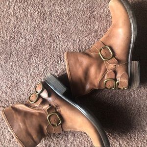 Lucky Brand Norton Brown Belted Boots